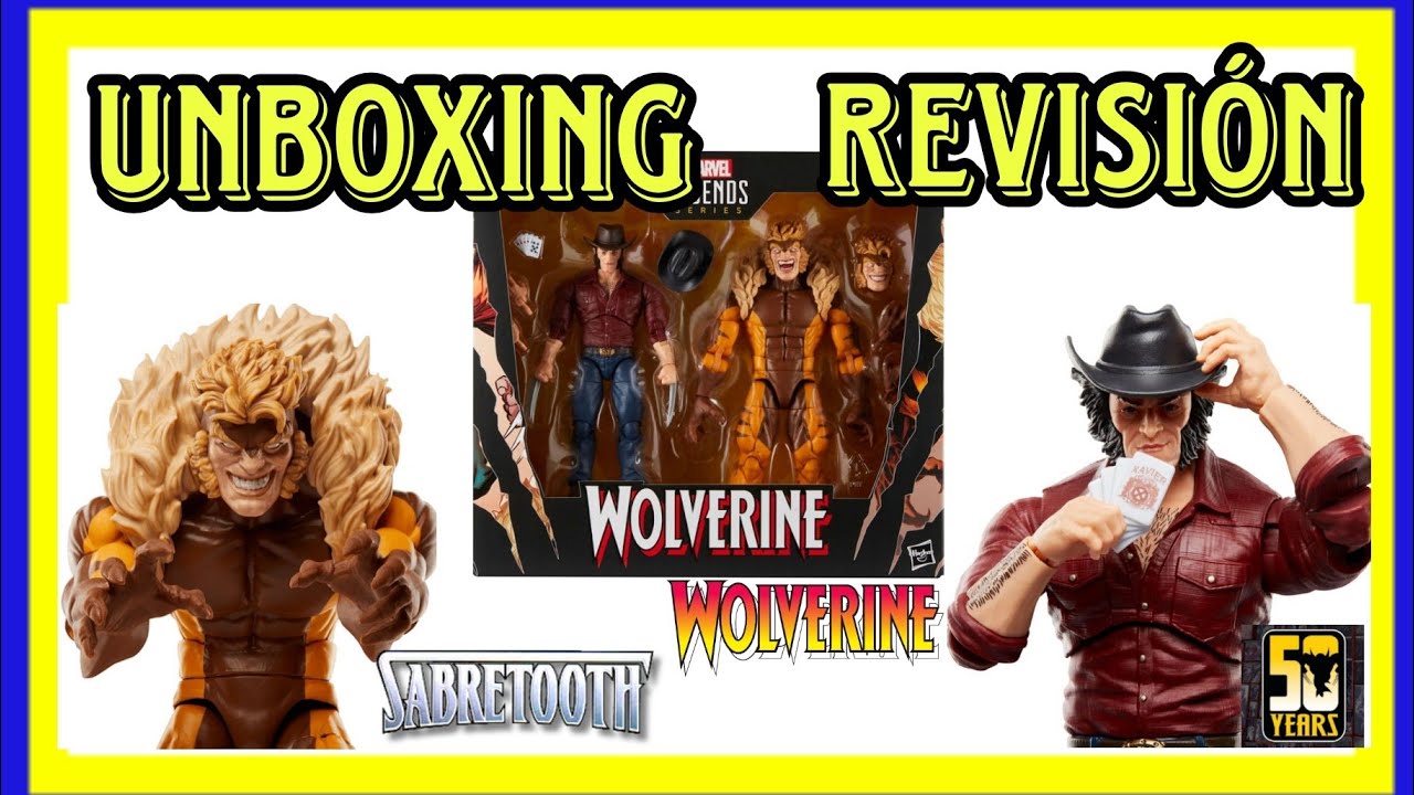 UNBOXING / REVISIÓN DEL PACK DE WOLVERINE & SABRETOOTH DE MARVEL LEGENDS