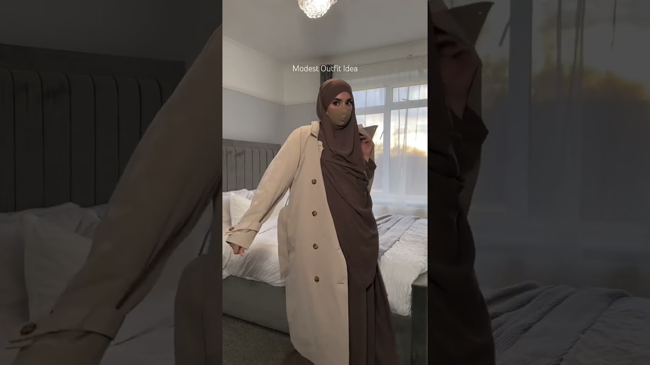 Wearing a Khimar in Winter ❄️🤍 //mk_mariya// #modestfashion #hijabfashion