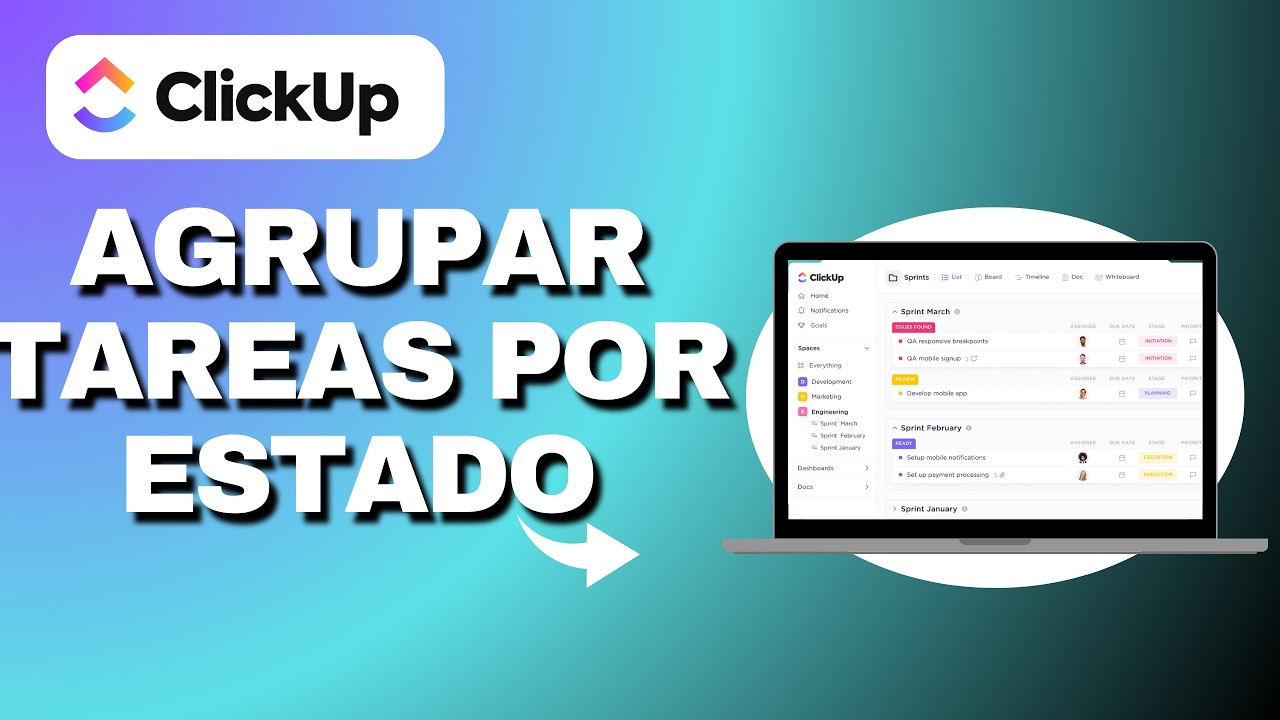 Como Agrupar Tareas por Estado en Clickup