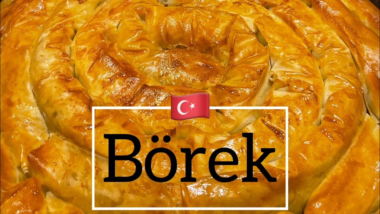 BÖREK Turco Ricetta con pasta fillo e carne | Turkish BOREK Recipe with meat stuffed phyllo dough