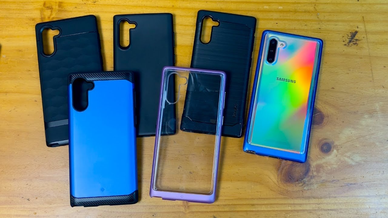 Samsung Galaxy Note 10 (Aura Glow) - Ringke and Caseology Case Lineup
