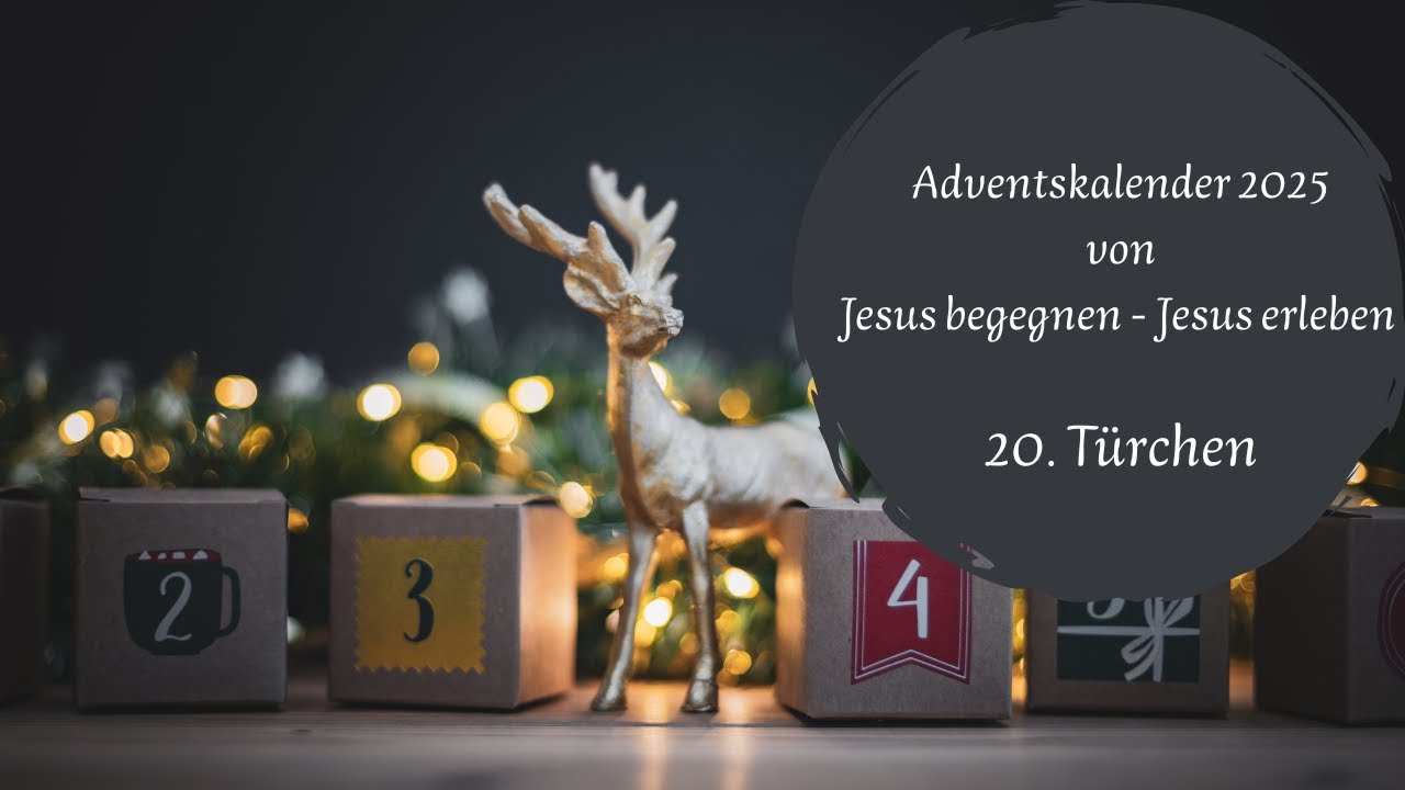 Jesus begegnen-Jesus erleben -  20. Türchen am Adventskalender / Matthäus 6, 31