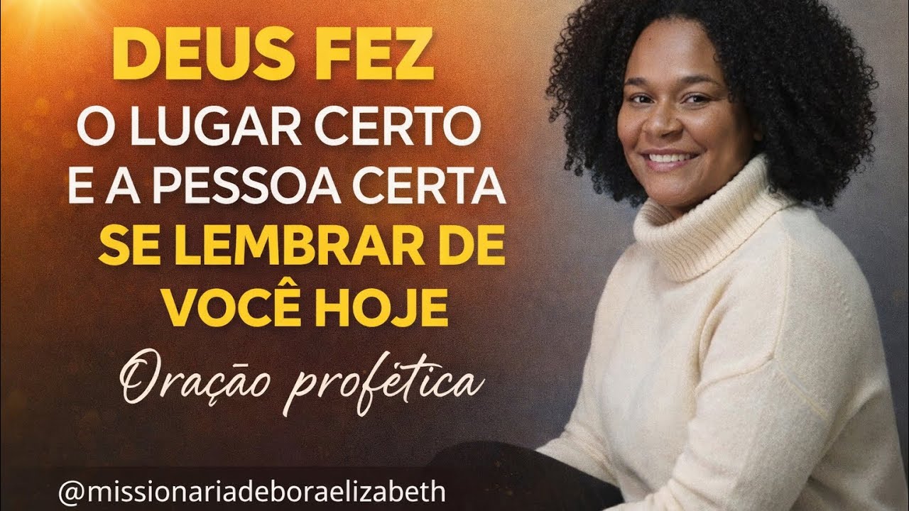 OLHA O QUE DEUS PEDIU PRA TE FALAR | ORAÇÃO PROFÉTICA 