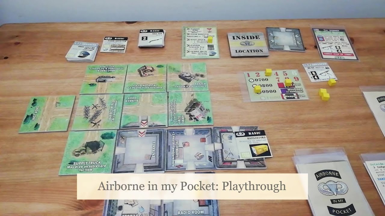 Airborne in My Pocket (solo PnP game) - Diagonal Move