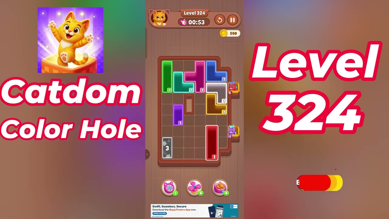 Catdom Color Hole Level 324 Walkthrough [NEW UPDATE] 🐱🟣 | Relaxing Color Puzzle Game | Go Answer