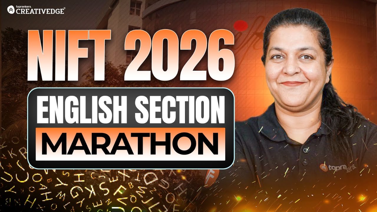 NIFT 2026 English One-Shot Marathon🔥 | RC, Grammar & Vocabulary | Creative Edge