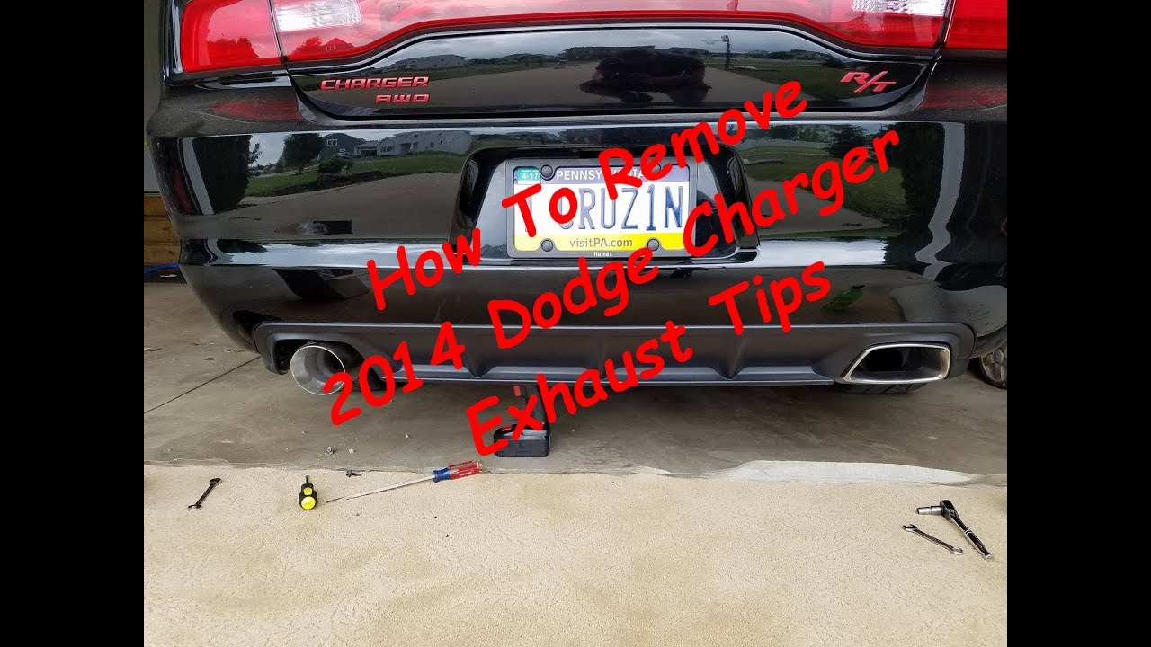 2014 charger stock exhaust tips removal