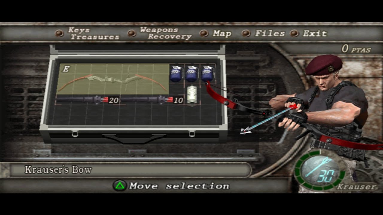 RE4 PS2 Krauser Boss with red beret