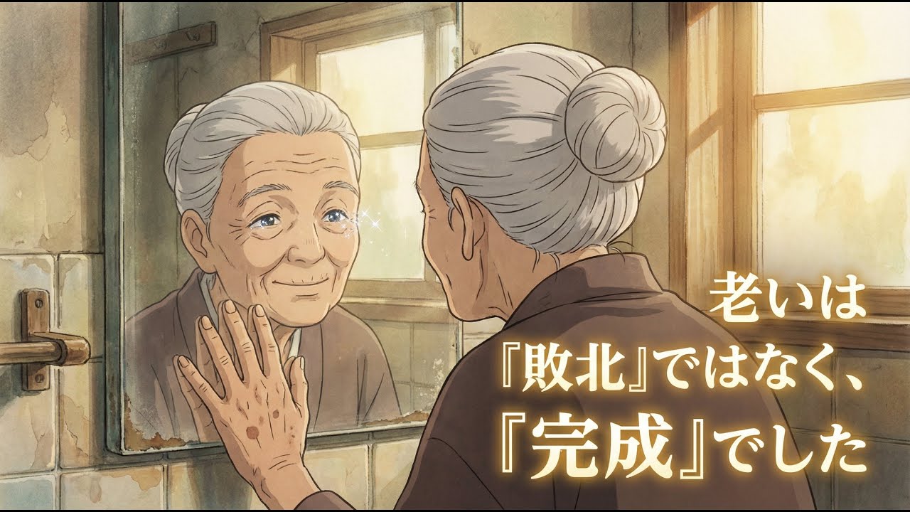 「鏡を見るのが怖かった本当の理由」老いは衰えではなく、魂が“宝石”に磨き上げられる「完成」でした。