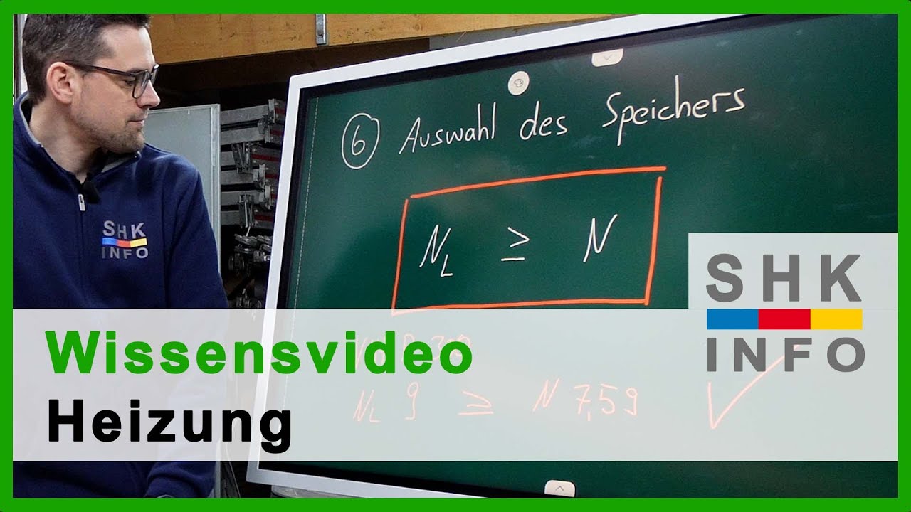 Auslegung eines Warmwasserspeicher