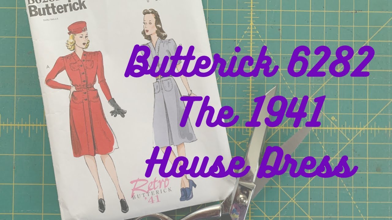 Butterick 6282: 1941 House Dress