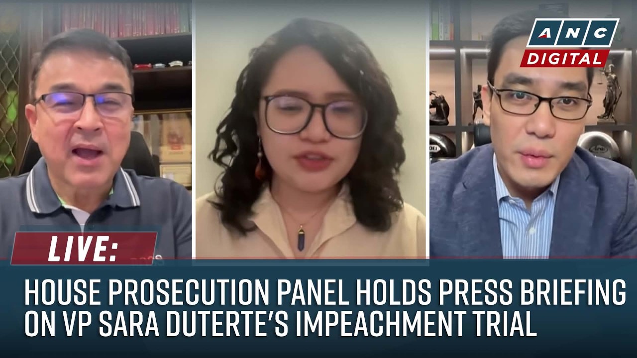 LIVE: House Prosecution Panel holds press briefing on VP Sara Duterte's Impeachment Trial | August 7