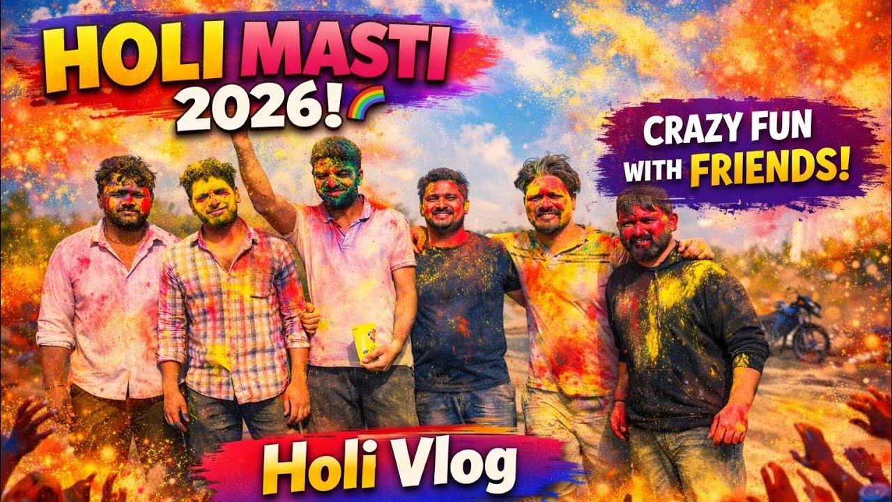 Our Holi Celebration 2026 🌈 | Colors, Fun & Festival Vlog