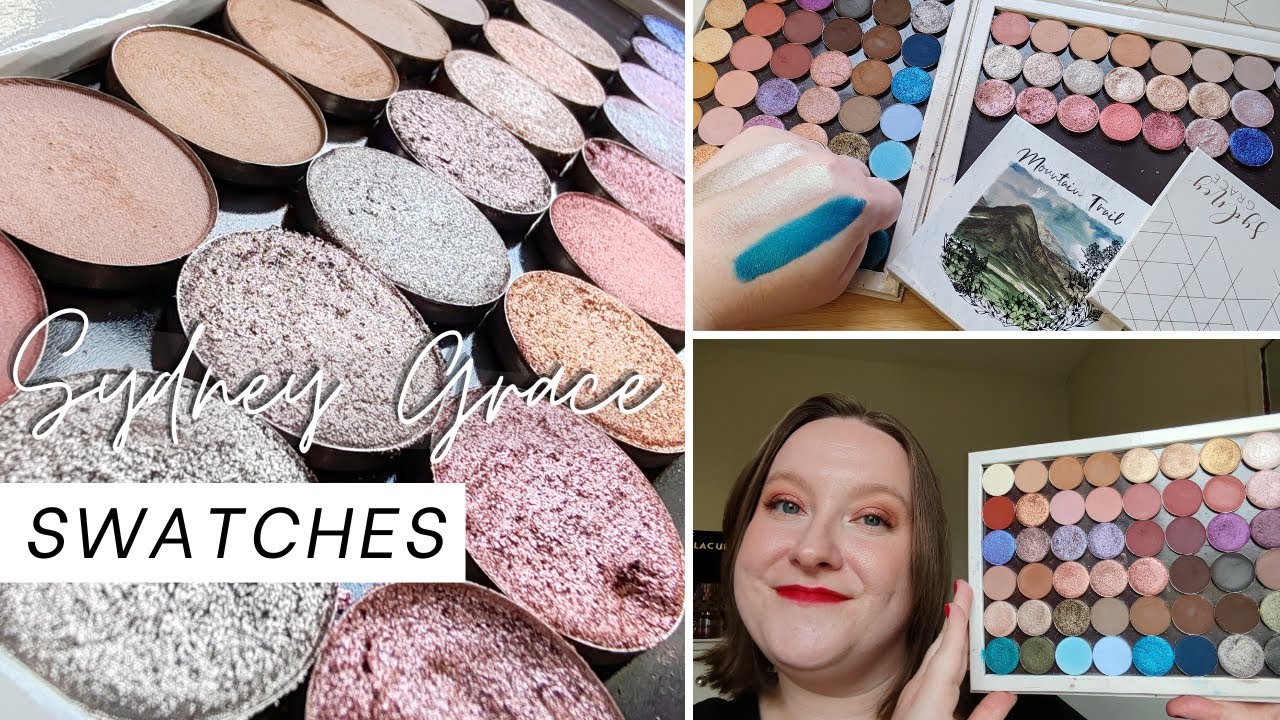 Swatching All My Sydney Grace Shadows | 85 swatches, my favourites & ChristmasinJuly recommendations