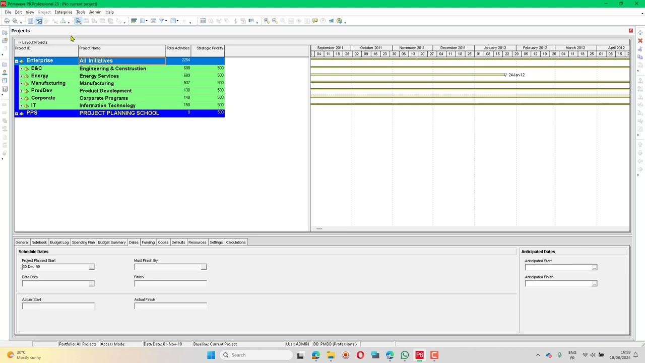 Episode 3 Primavera P6: Creating EPS and OBS Structures