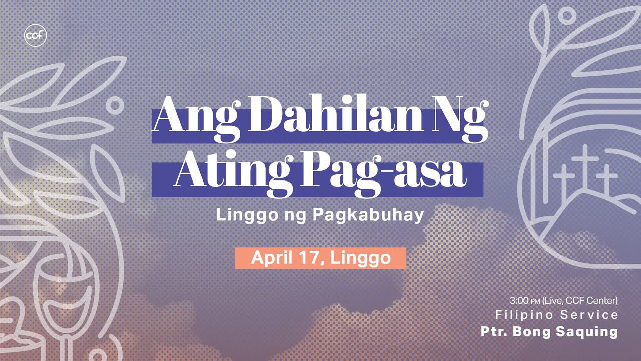 The Reason For Our Hope | Bong Saquing