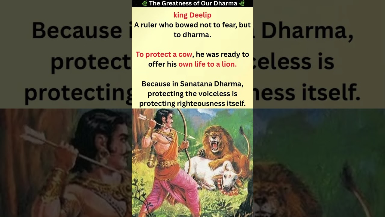 In Sanatana Dharma, protecting the voiceless is protecting righteousness itself 