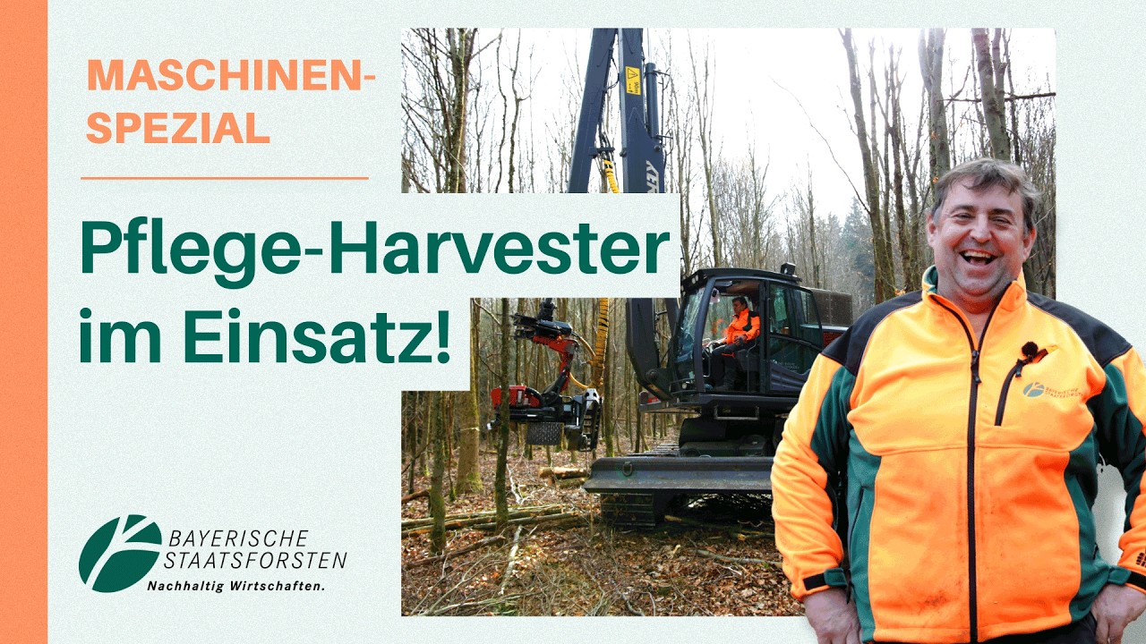 Wie funktioniert ein Pflegeharvester? 🔧 Aggregat, Motor & Pr&auml;zision 🔧🚜