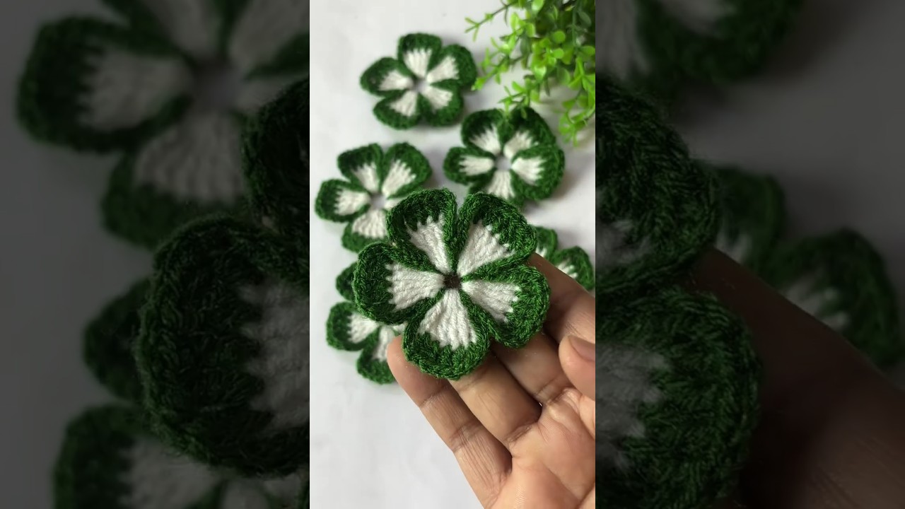 🌼👌🏻Wow Amazing 🌼Very Easy Crochet Flower pattern for beginners 🌼#trending #shorts #viral #crochet