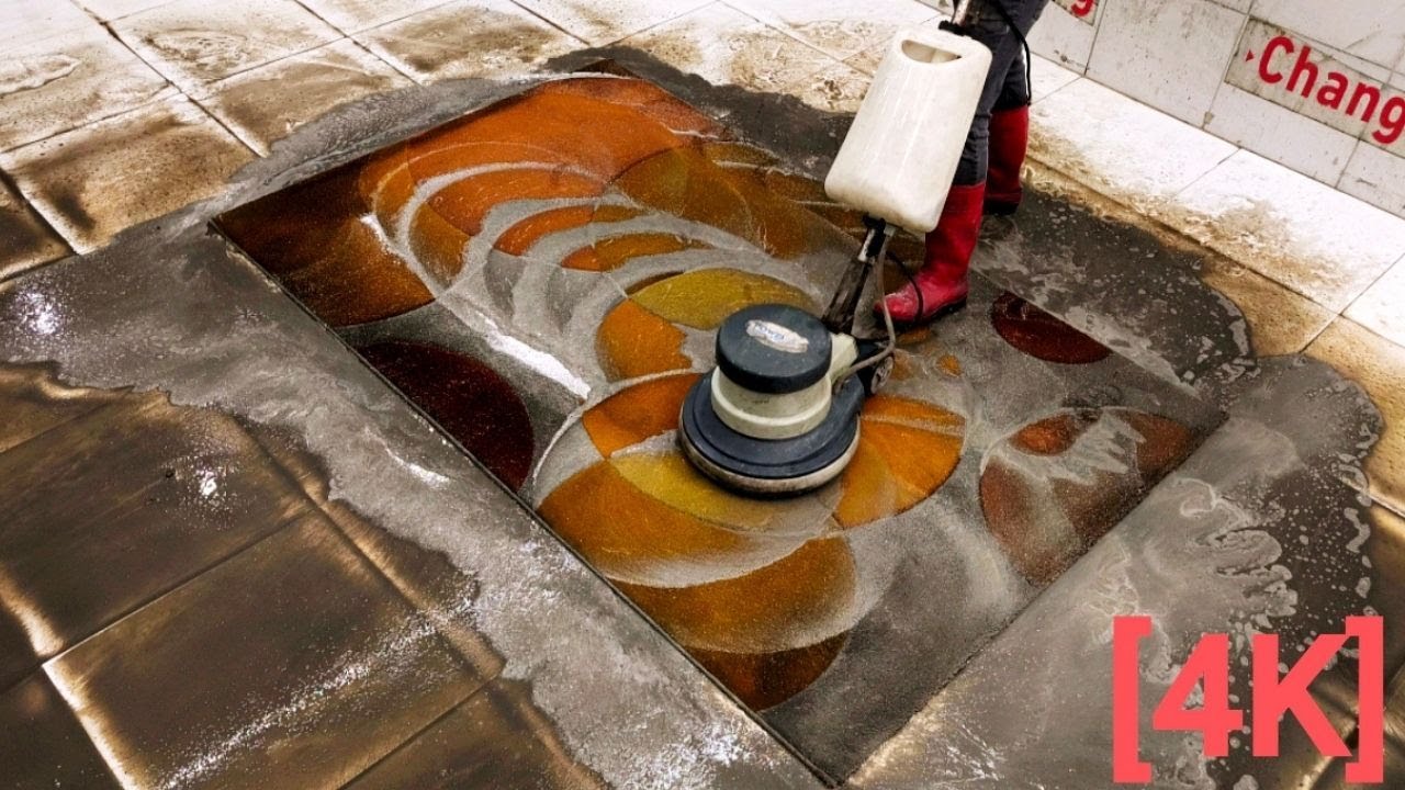 Terribly oily dirty carpet cleaning (rescue) satisfying ASMR