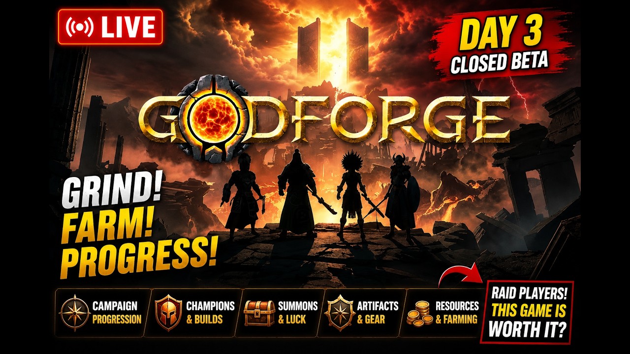 Godforge CLOSED BETA LIVE | Campaign, Farming & Summons