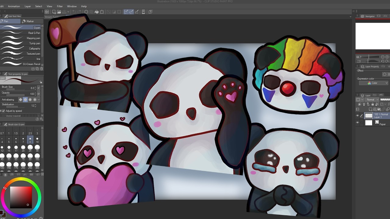 Drawing my own emotes | Art VOD