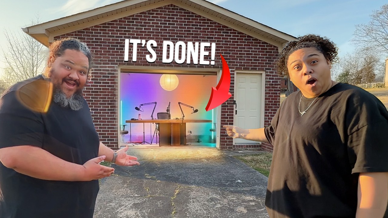 We Built AN EPIC Youtube STUDIO In Our Garage!