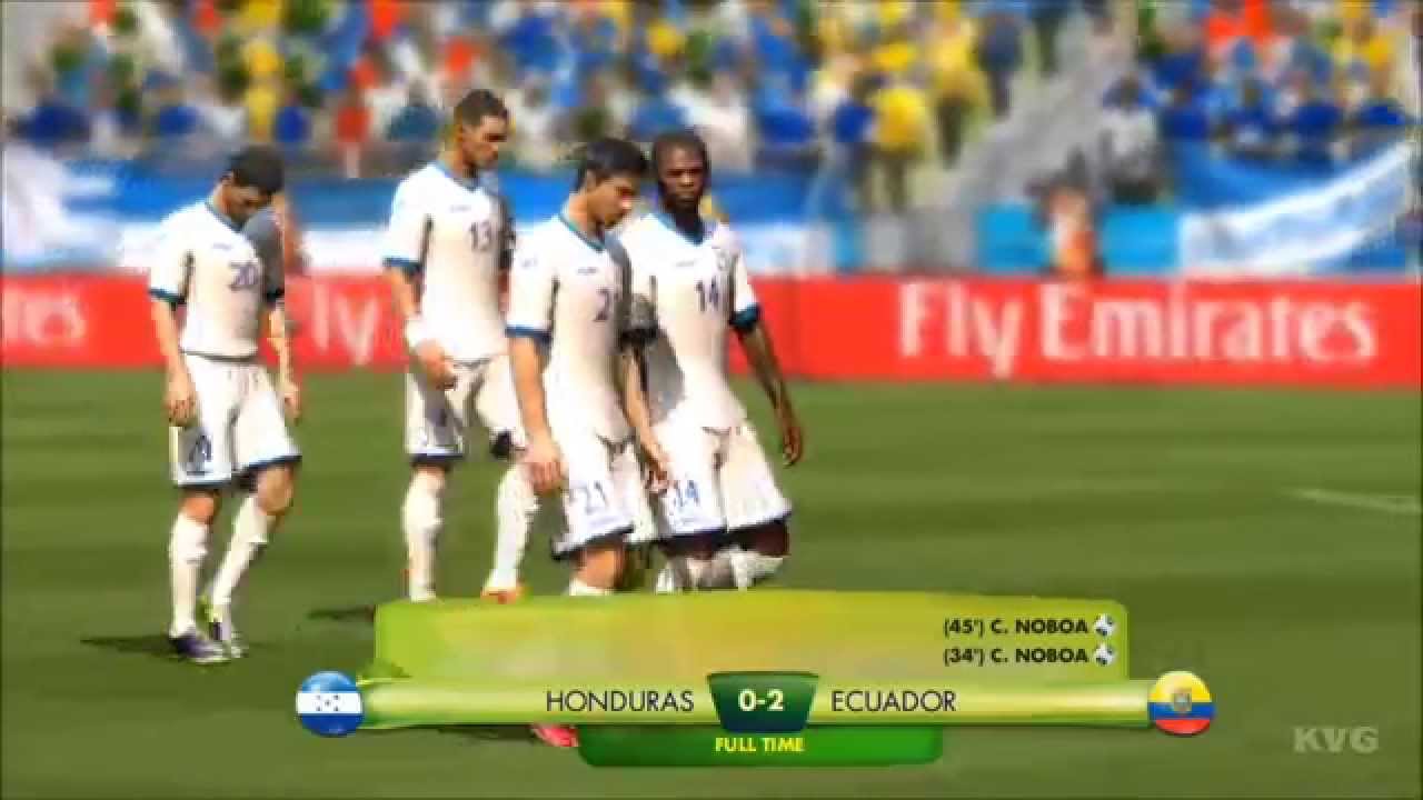 2014 FIFA World Cup Brazil - Honduras vs Ecuador Gameplay [HD]