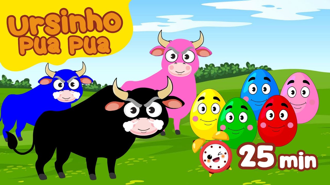 Mix Songs Pinta e Colorir Boi da Cara Preta e Muito Mais | Ursinho Pua Pua