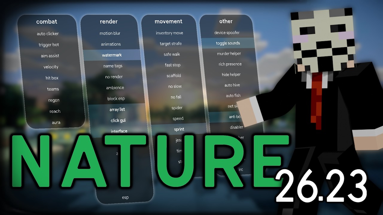 NEW Nature V2 Hack Client 26.23 | Minecraft Bedrock Edition 🌳