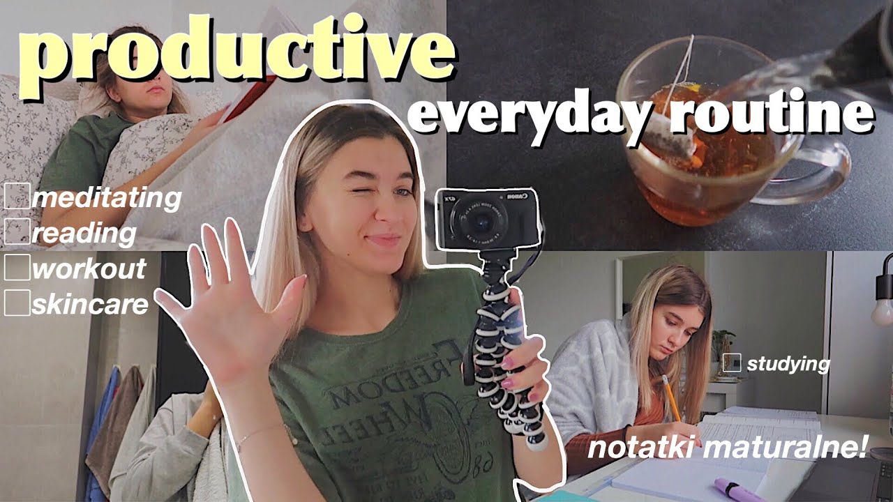 MOJA PRODUKTYWNA CAŁODNIOWA RUTYNA | *podczas lekcji online*