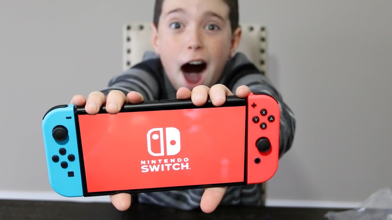THEY GAVE US A NINTENDO SWITCH!! FULL UNBOXING!!