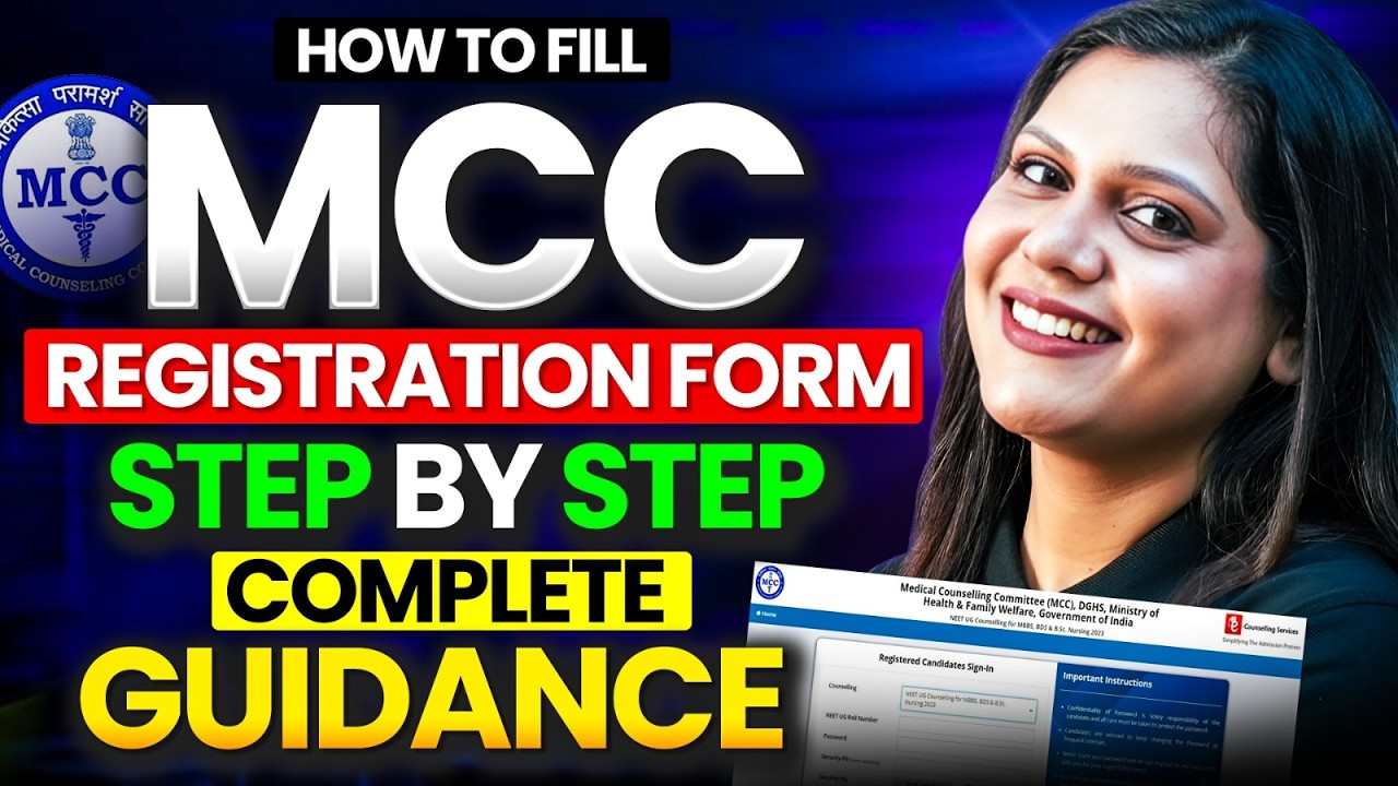 MCC Counselling Form: Step-by-Step Most Detailed Video for NEET 2026