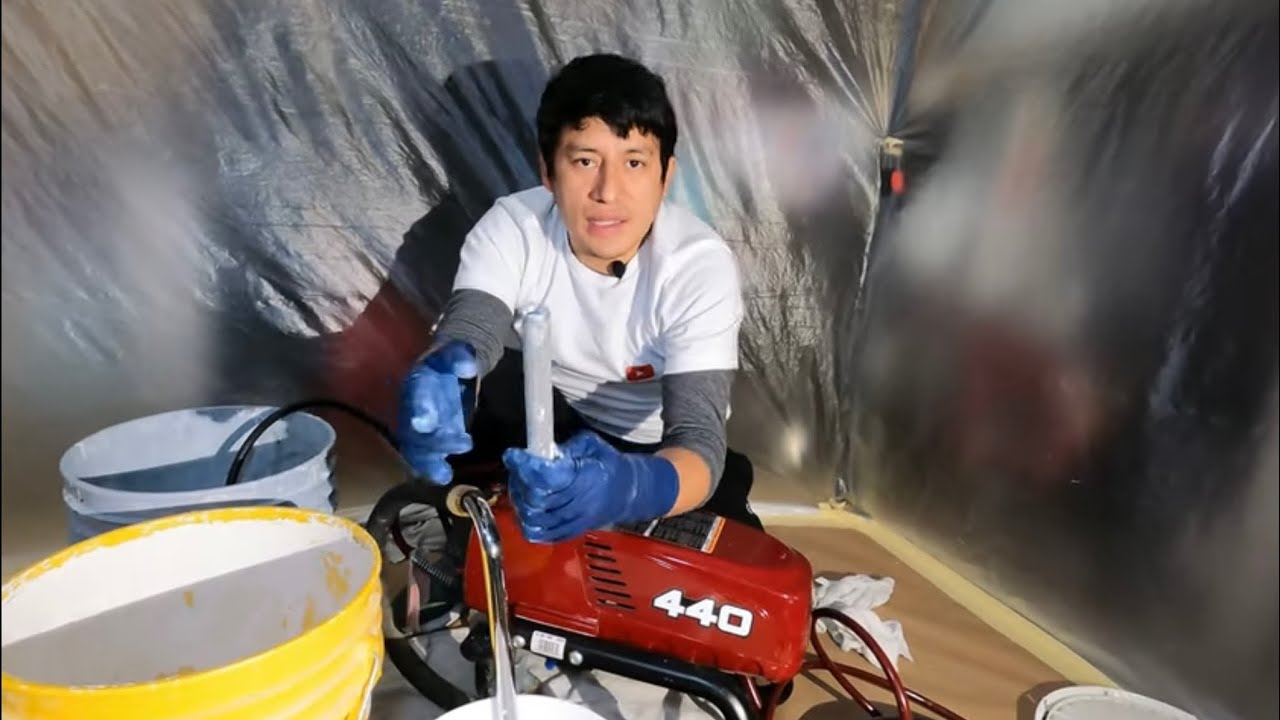 Como  lavar  tu maquina 440 airless, rápido y muy Eficaz,
