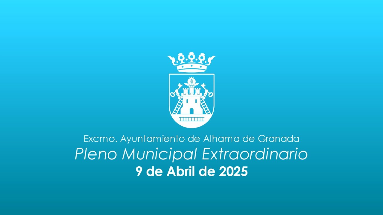 Pleno Municipal Extraordinario 9 de abril de 2025