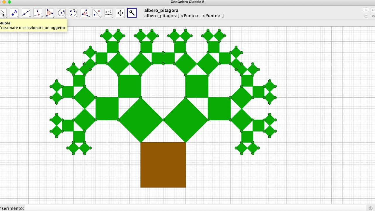 Albero di Pitagora - GeoGebra