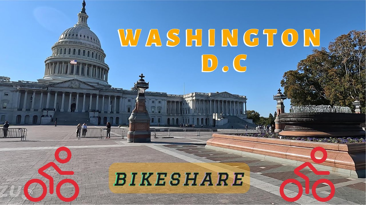 4K | WASHINGTON D.C | CAPITAL BIKESHARE | DOWNTOWN