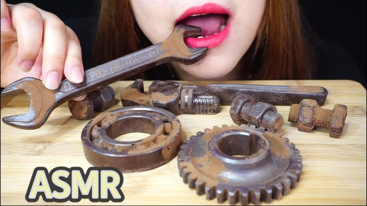 Tools Chocolate mukbang ASMR먹방,톱니바퀴 ,스페너,볼트,공구eating sound ,eating show,mukbang,工具チョコレート,