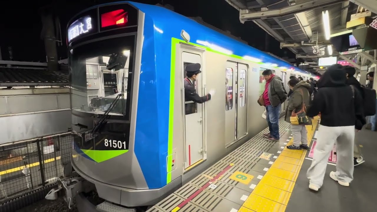 東武鉄道80000系 野田線普通大宮行 春日部駅到着