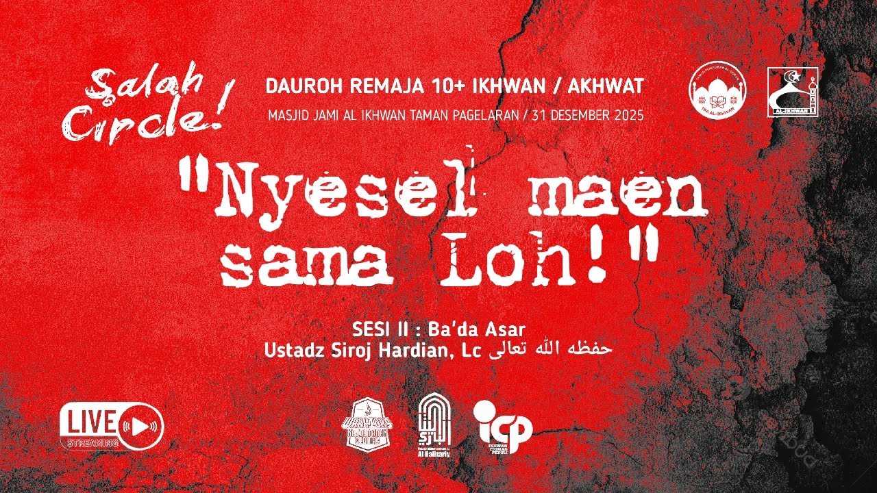 "NYESEL MAEN SAMA LOH!" - Ustadz Siroj Hardian, Lc حفظه الله 