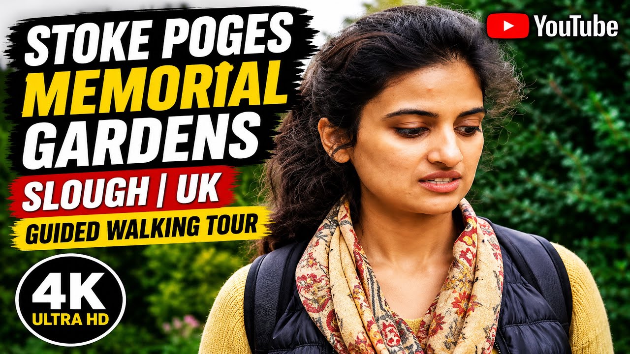 Stoke Poges Memorial Gardens | Slough | UK | Guided Walking Tour | 4K