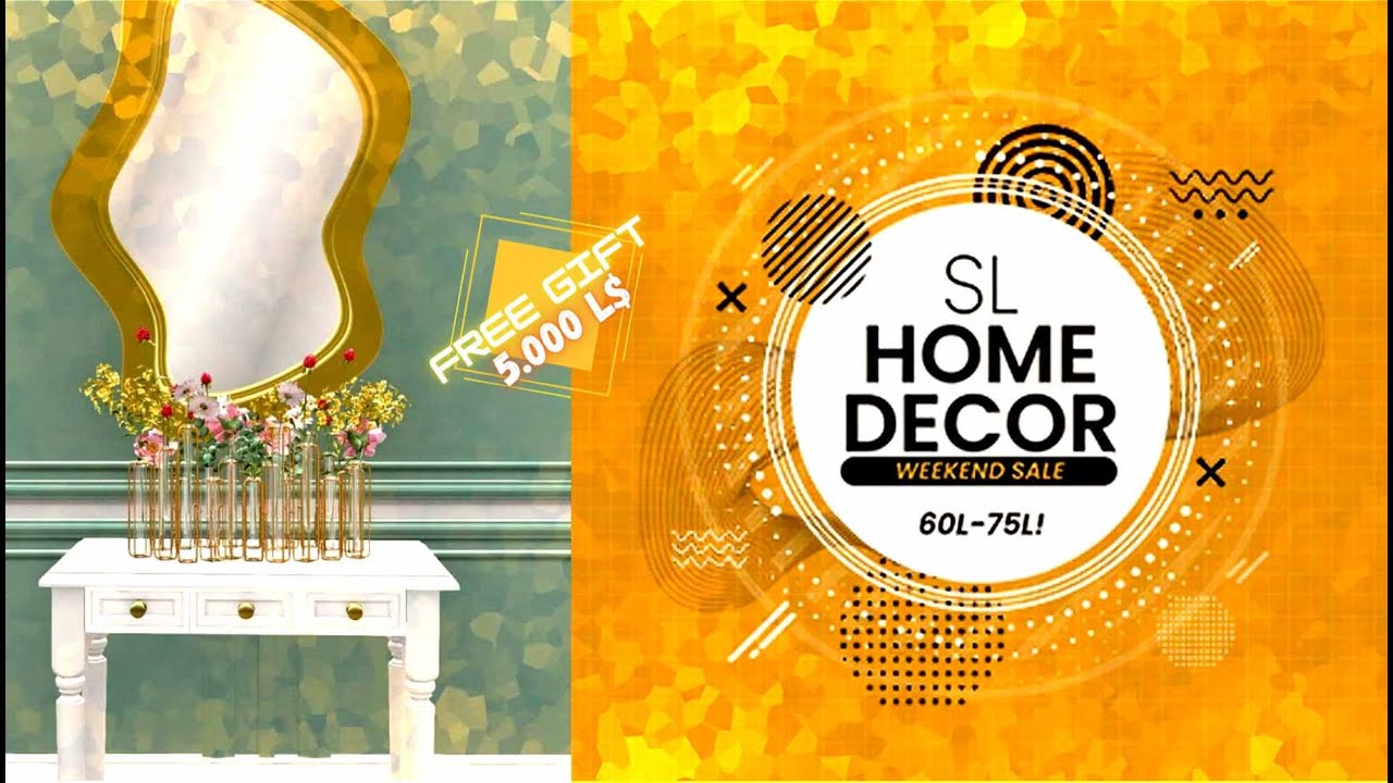 🟪 SL HOME DECOR WEEKEND SALE | Second life | Weekly Event | Free Gift 💝