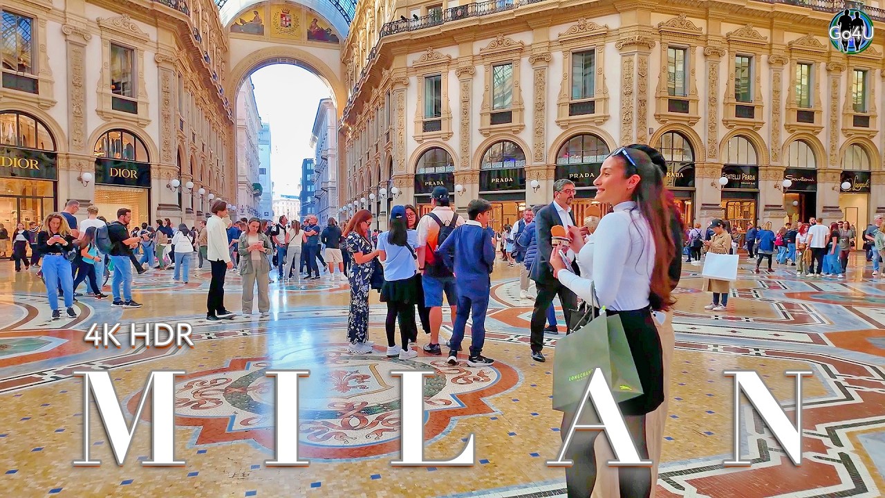 MILAN ITALY 🇮🇹 4K Grandiose cosmopolitan metropolis / Holiday from Switzerland