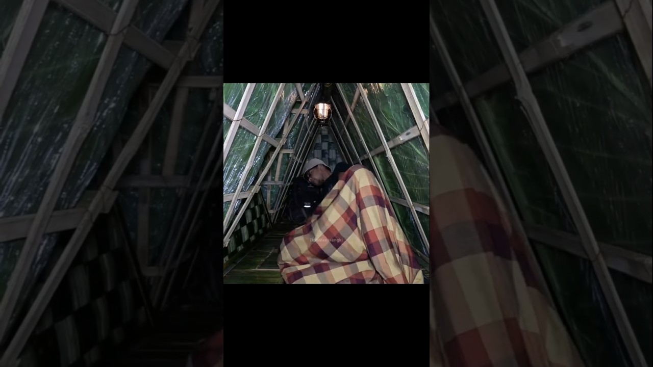 Building a Bamboo Shelter Alone in the Rainforest | Primitive Survival Build