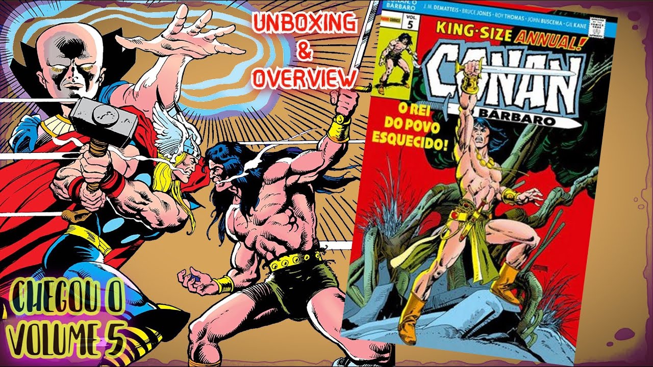 OMNIBUS CONAN - O BÁRBARO VOL 05 - UNBOXING GIBI