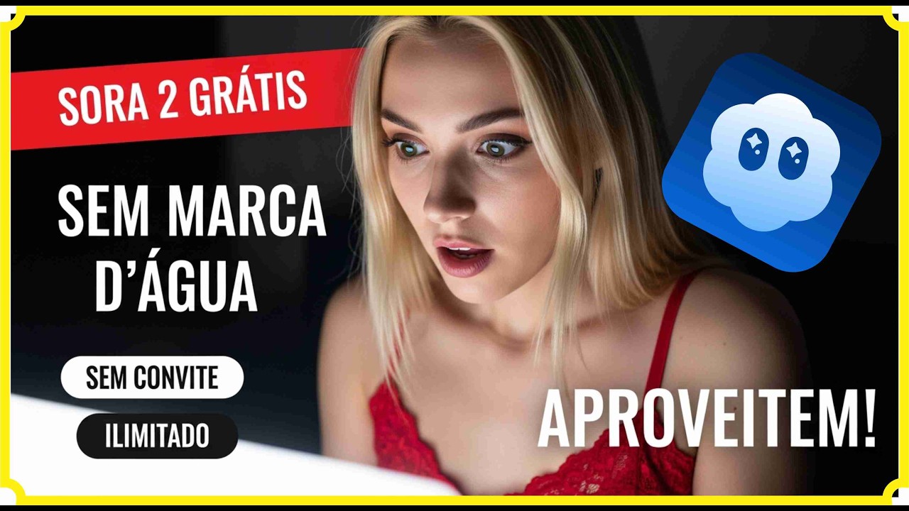 USE O SORA 2 TOTALMENTE DE GRAÇA, ILIMITADO, SEM MARCA D'ÁGUA E SEM CONVITES.