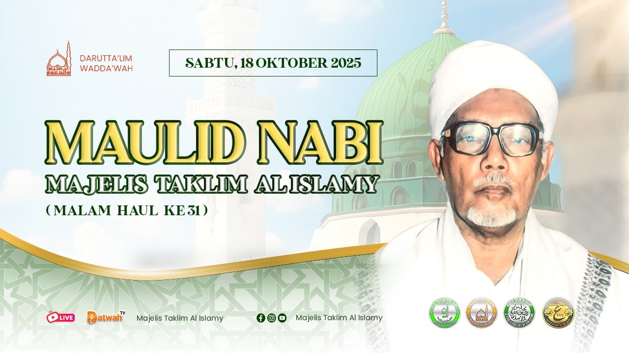 🔴 [live] Maulid | Haul Ke 31 Al Habib Alwy Bin Salim Alaydrus | 18 Okt 2025