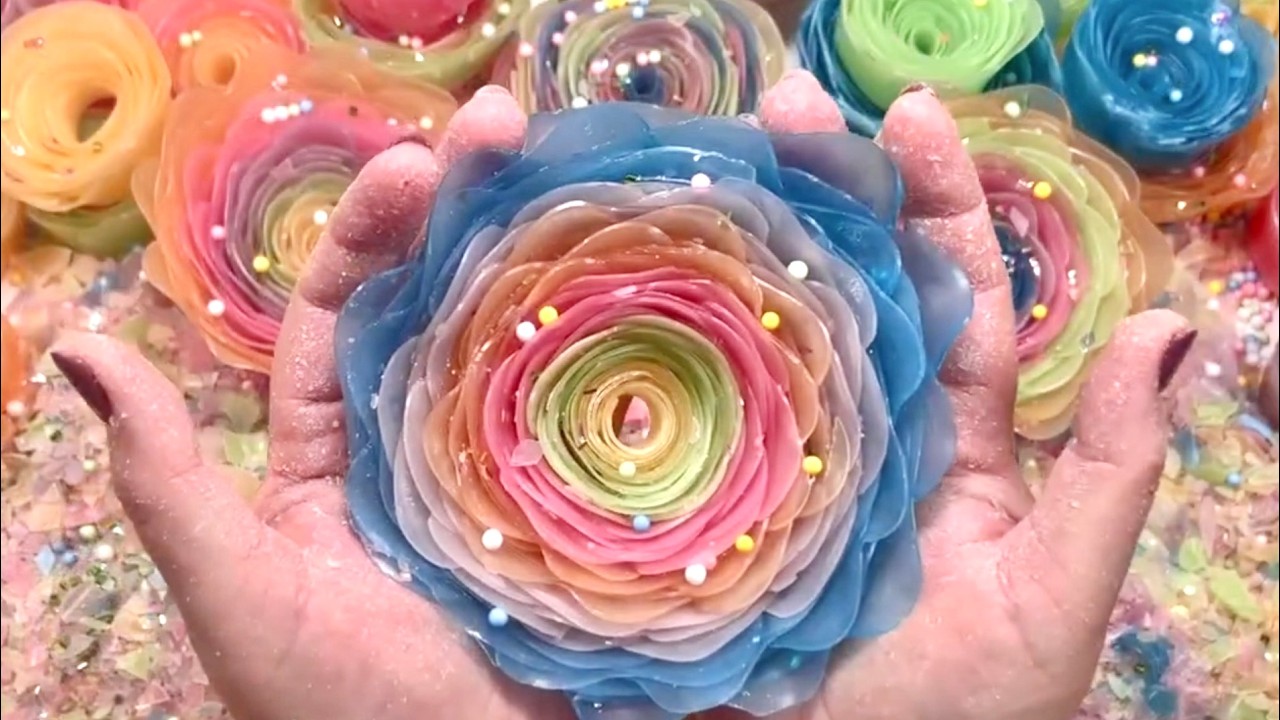 [ #1 Glycerin series ] Lola glycerin soap crushing compilation asmr🩵 | by : ​⁠