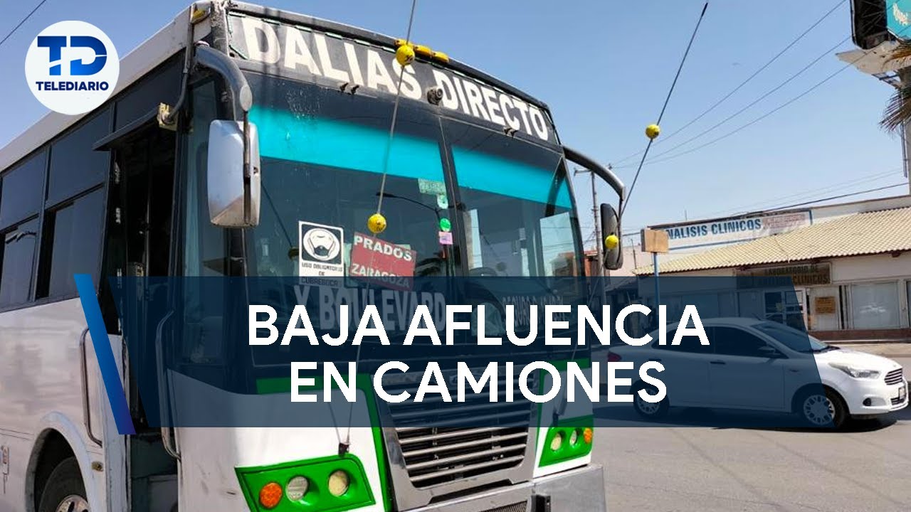Transporte público registra baja afluencia en Torreón