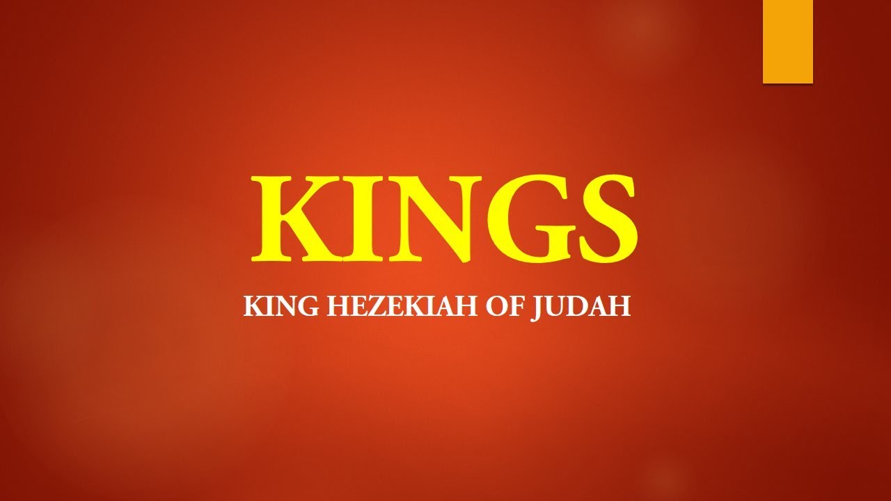 BIBLICAL FACTS : KINGS - HEZEKIAH KING OF JUDAH @SpellStudioSSKreations